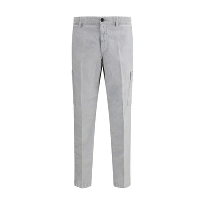 Gray Cotton Cargo Pants