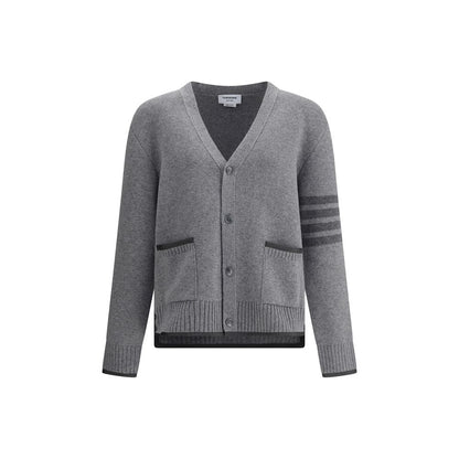 Gray Merino Wool Cardigan