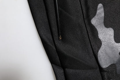 Black Camouflage Pullover Sweatshirt Sweater