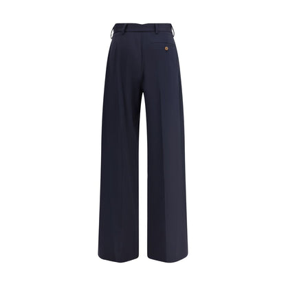 Black Fleece Wool Casual Pants