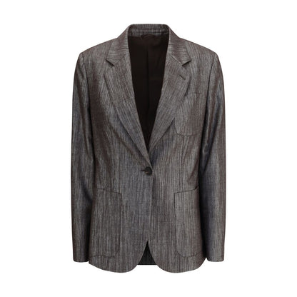 Yellow Polyester Blazer