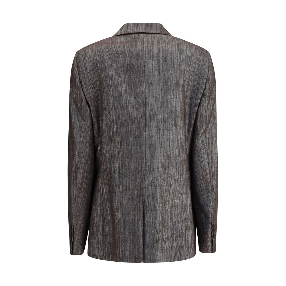 Yellow Polyester Blazer