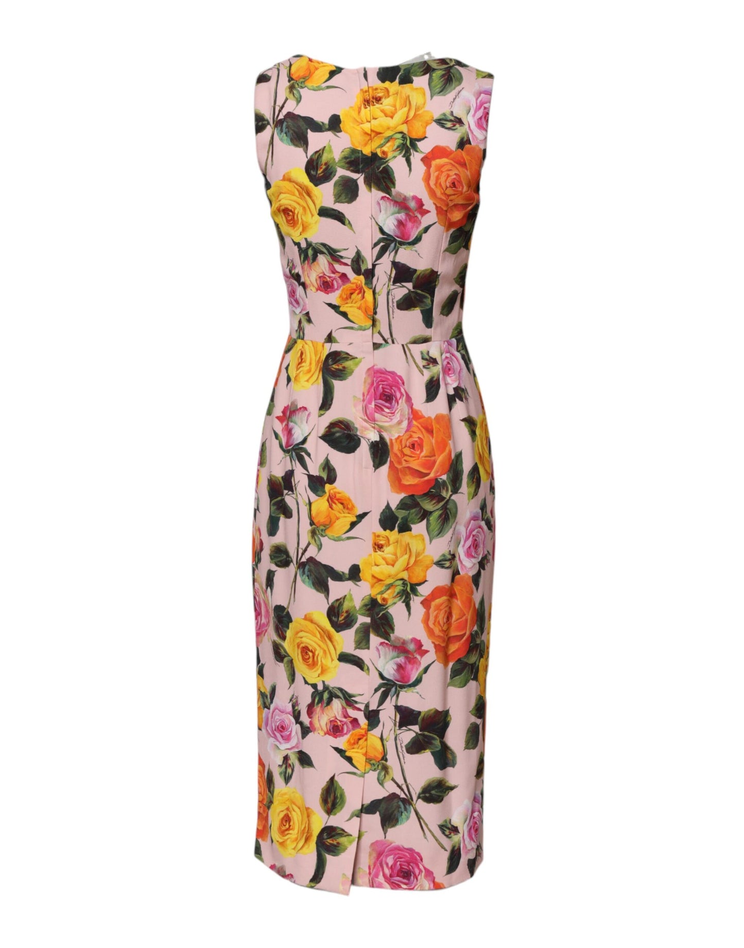 Multicolor Floral Knee Length Sheath Dress