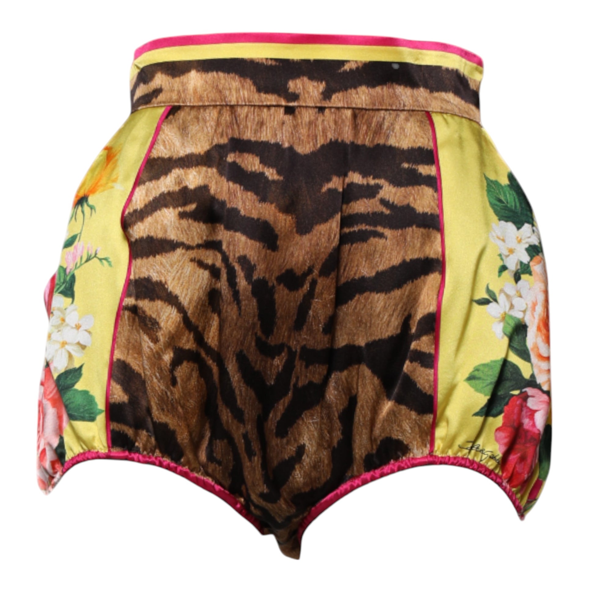 Multicolor Floral High Waist Hot Pants Shorts