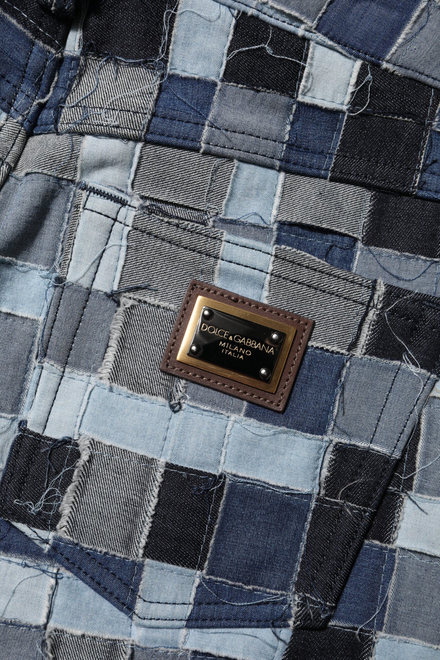 Multicolor Patchwork Skinny Denim Jeans