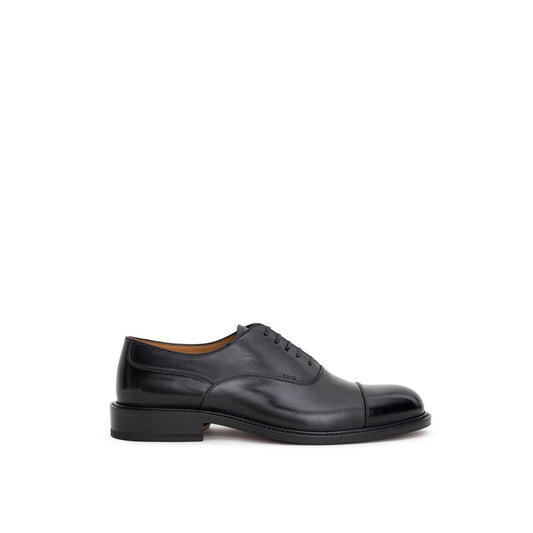 Black Leather Oxfords And Derbies