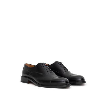 Black Leather Oxfords And Derbies
