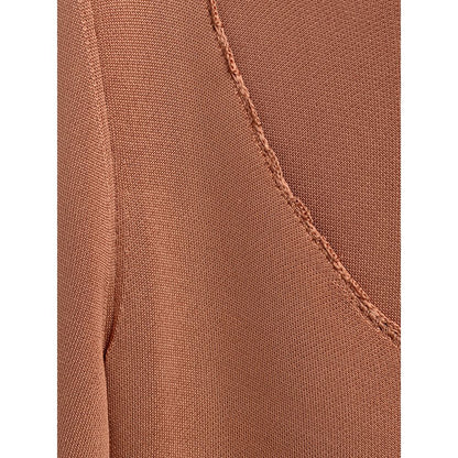 Orange Viscose Long Dress