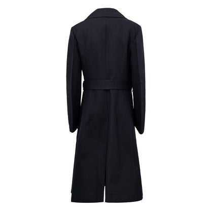 Blue Cotton Trench Coat