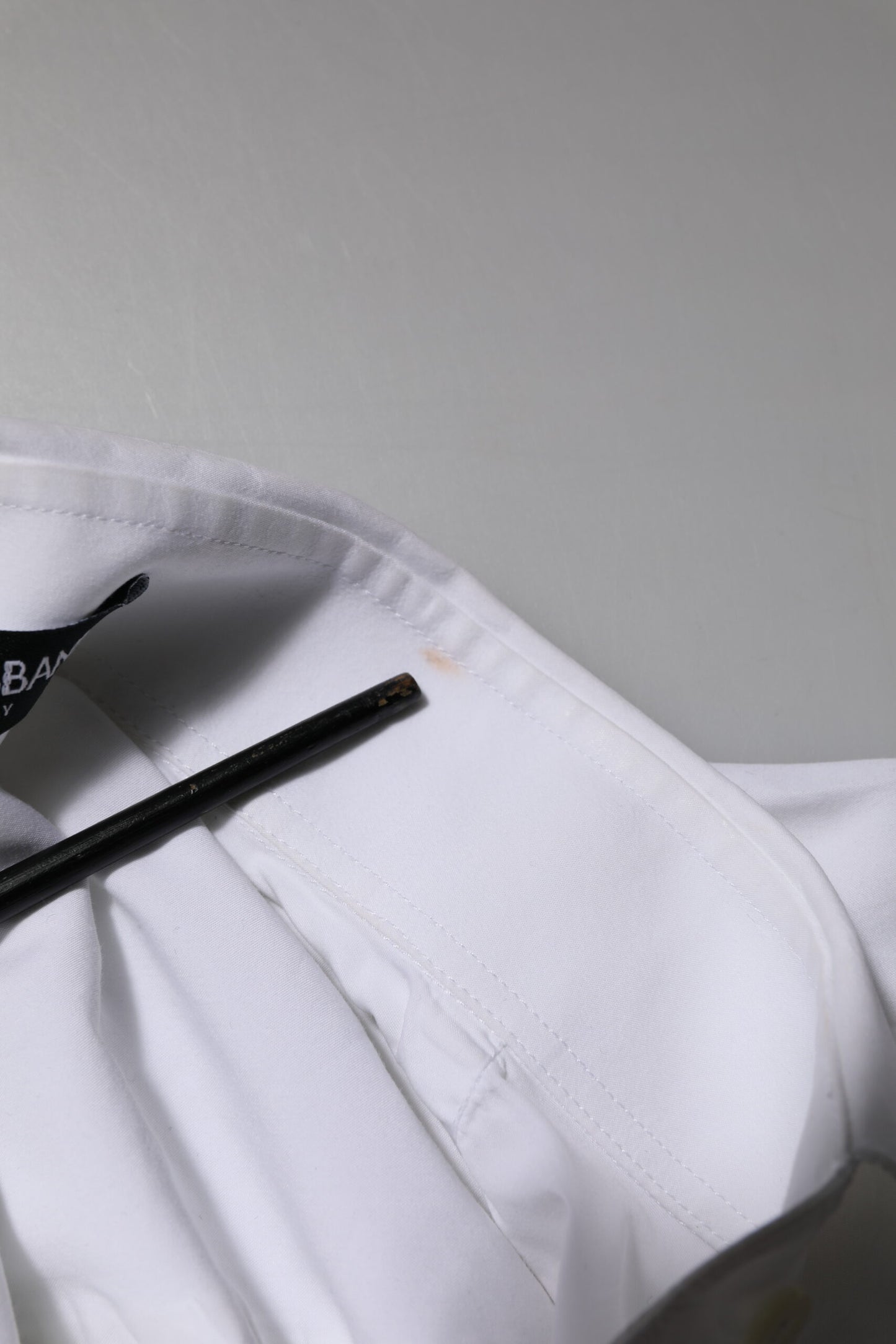 White Rose Embroidery Collared Shirt Top