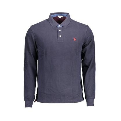 Blue Cotton Polo Shirt