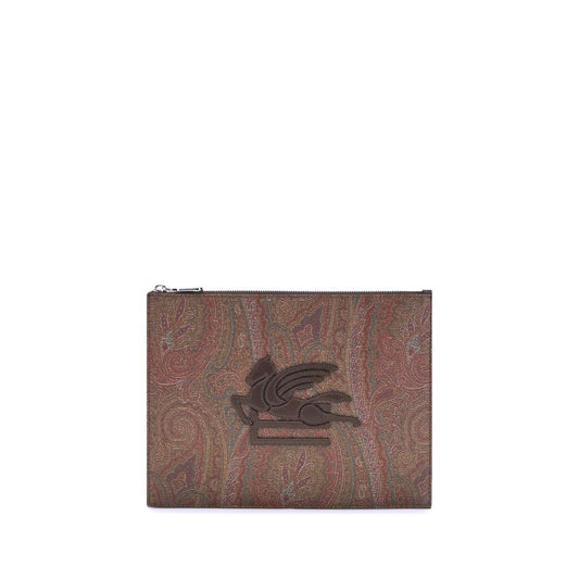 Multicolor Cotton Clutch Bag