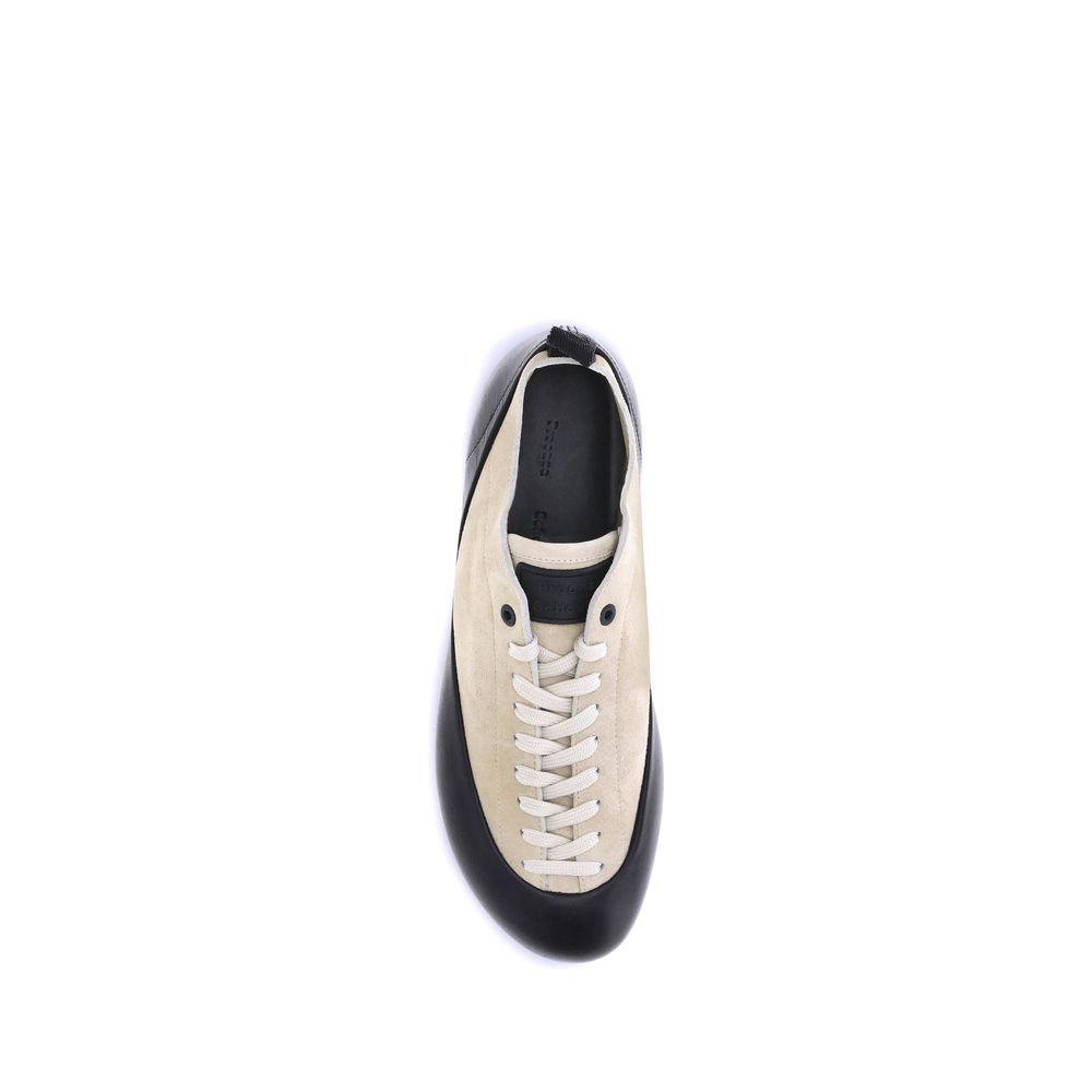 Beige Rubber Athletic Sneakers