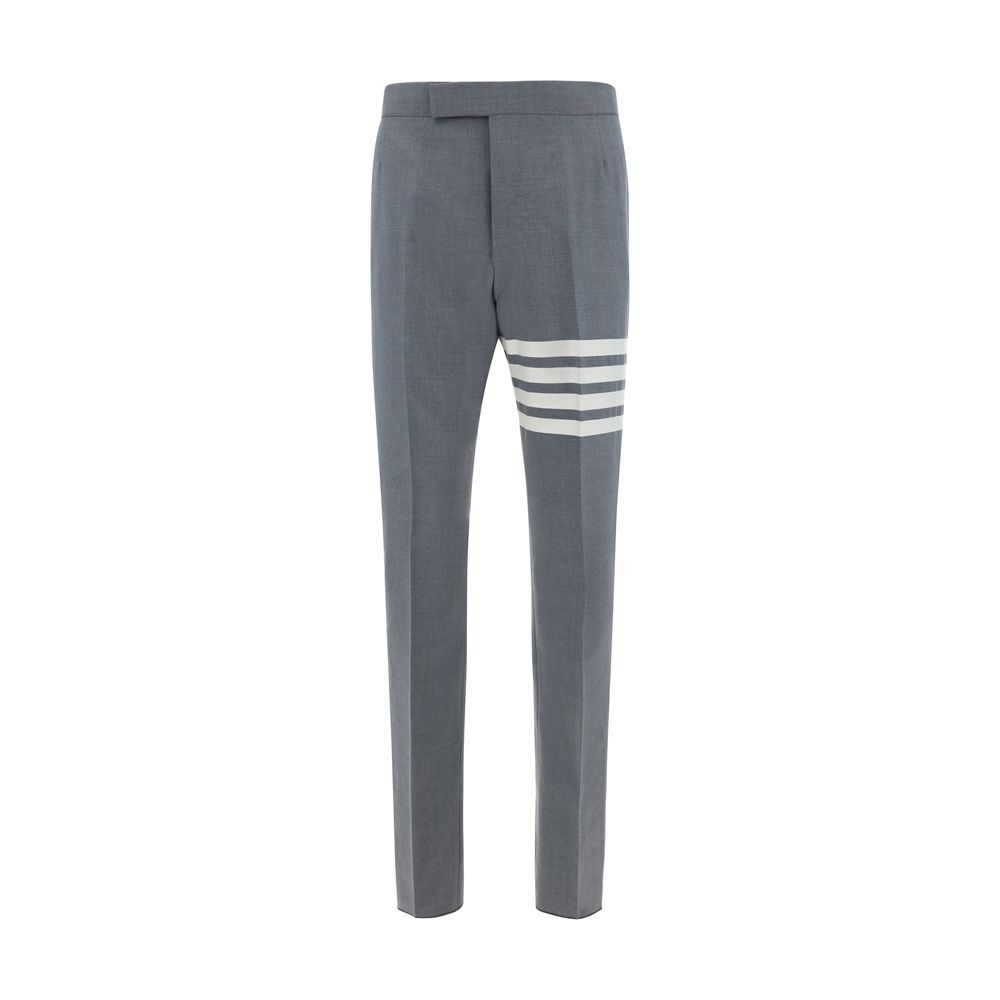 Gray Wool Casual Pants