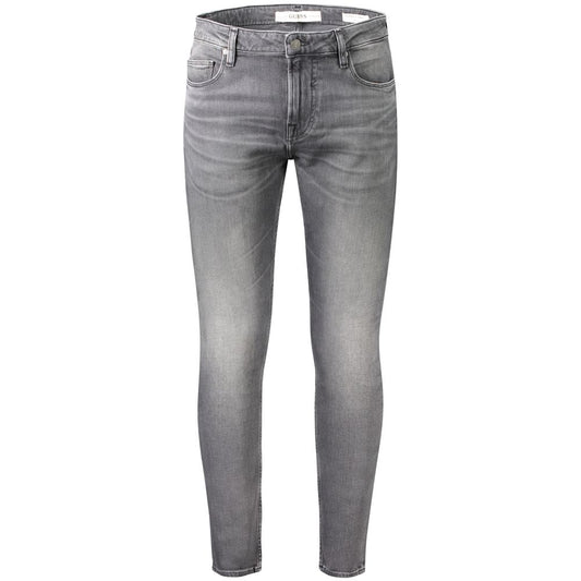 Gray Cotton Men Jeans