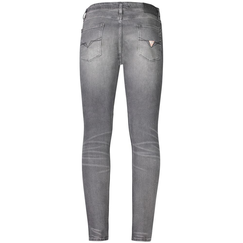 Gray Cotton Men Jeans