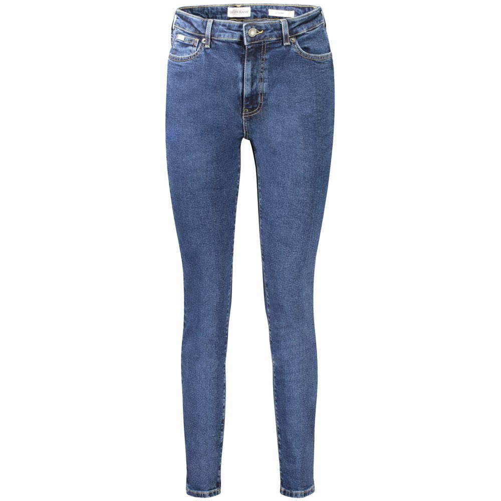 Blue Cotton Women Jeans