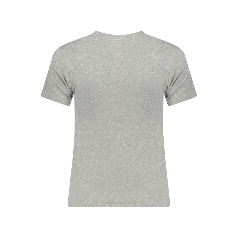 Gray Cotton Women T-Shirt