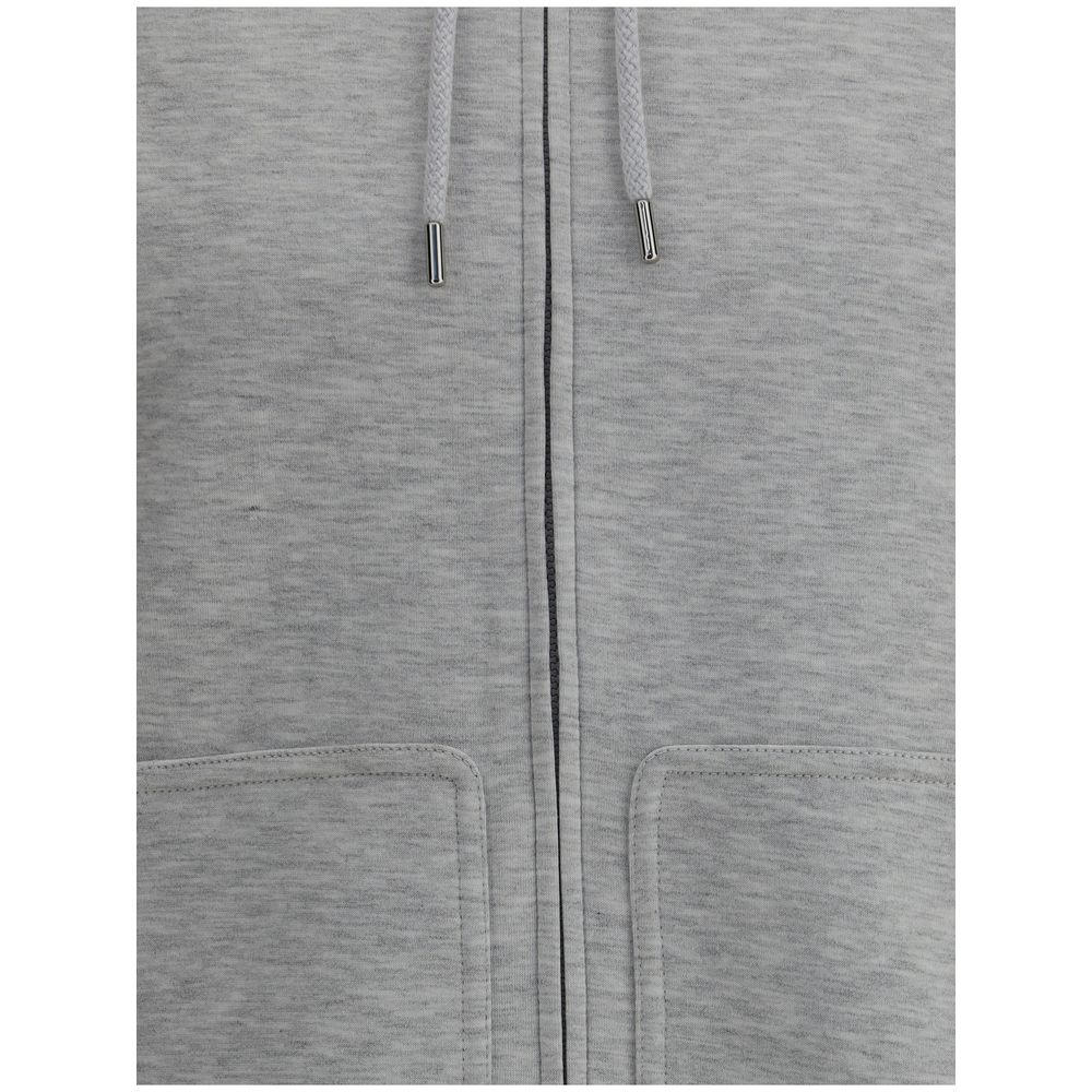 Gray Cotton Hoodie