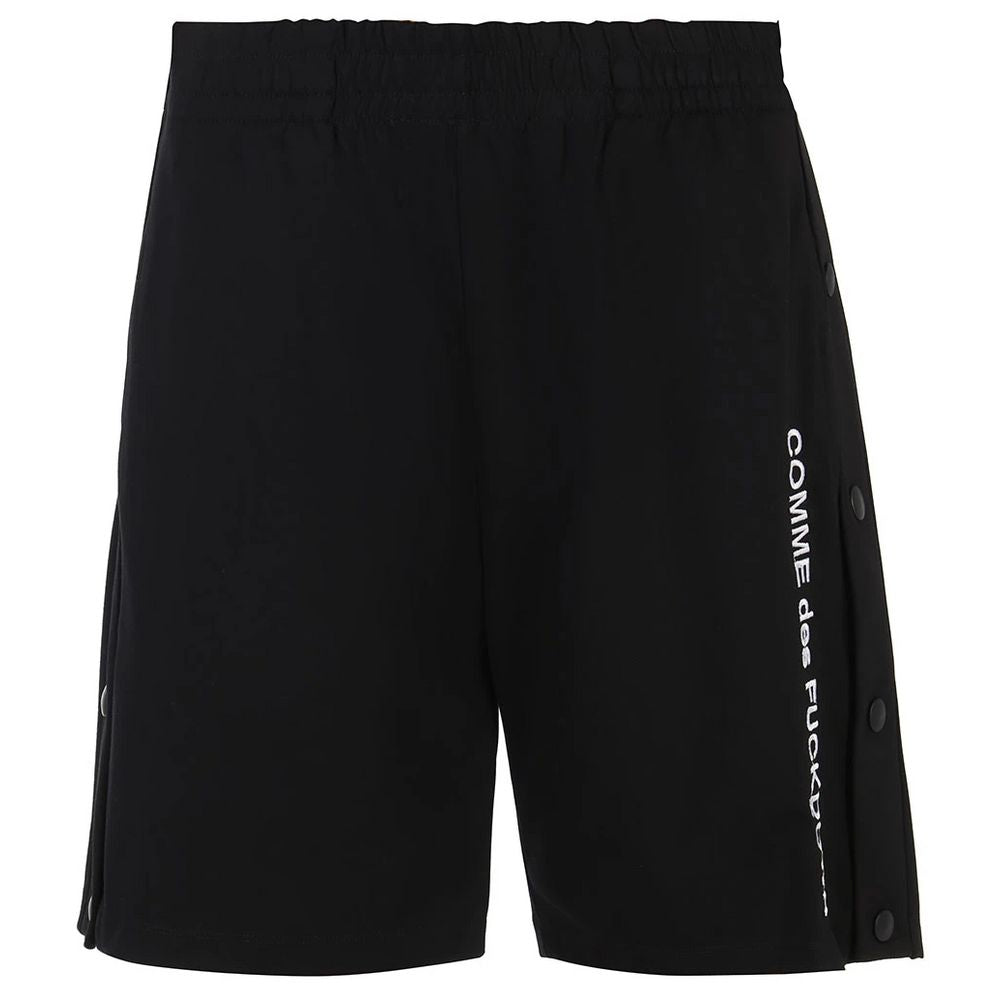 Black Viscose Men Bermuda Short