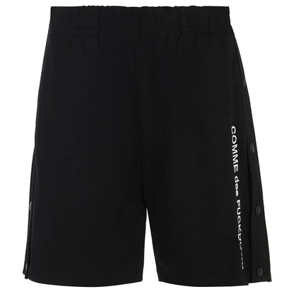 Black Viscose Men Bermuda Short