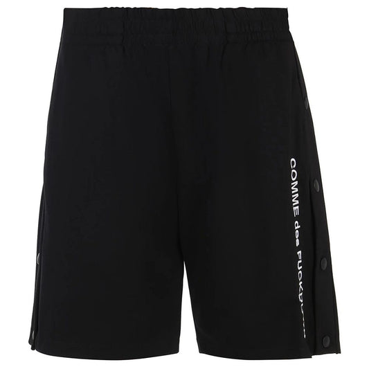Black Viscose Men Bermuda Short