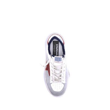 Red Calf Leather Bos Taurus Low Top Sneakers
