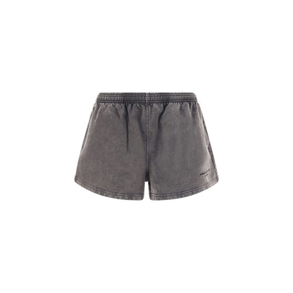 Gray Cotton Bermuda Shorts