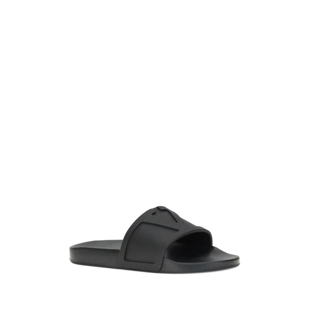 Black Rubber Sandals