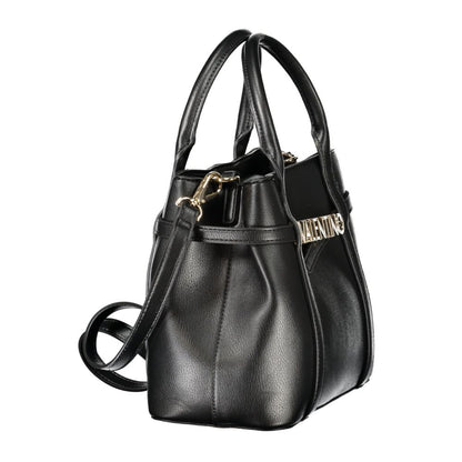 Black Polyethylene Women Handbag