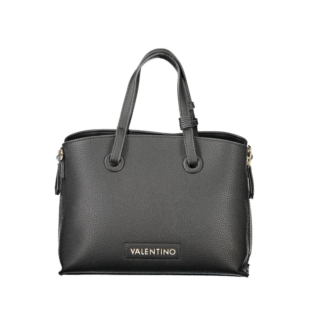 Black Polyethylene Women Handbag