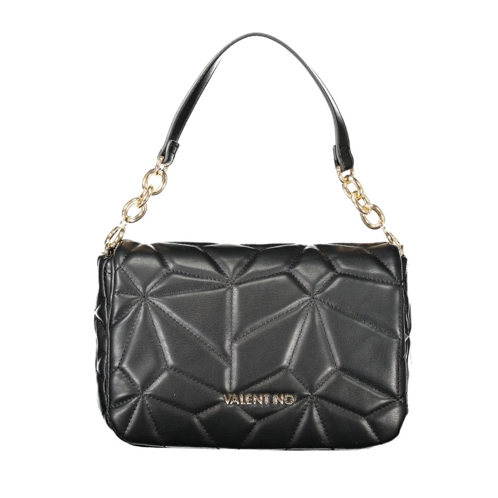 Black Polyethylene Women Handbag