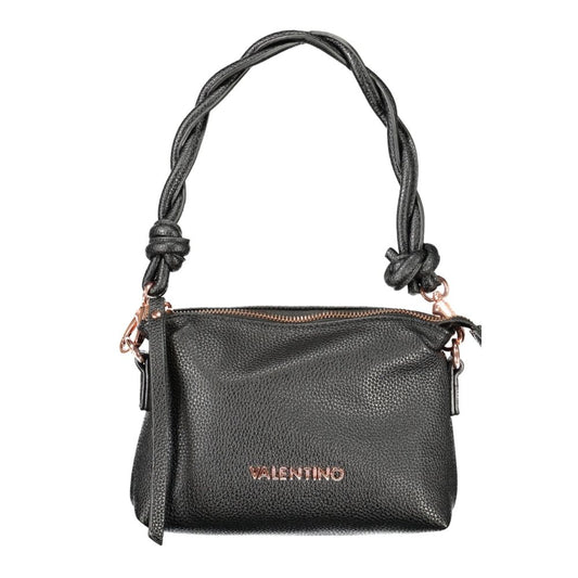 Black Polyethylene Women Handbag