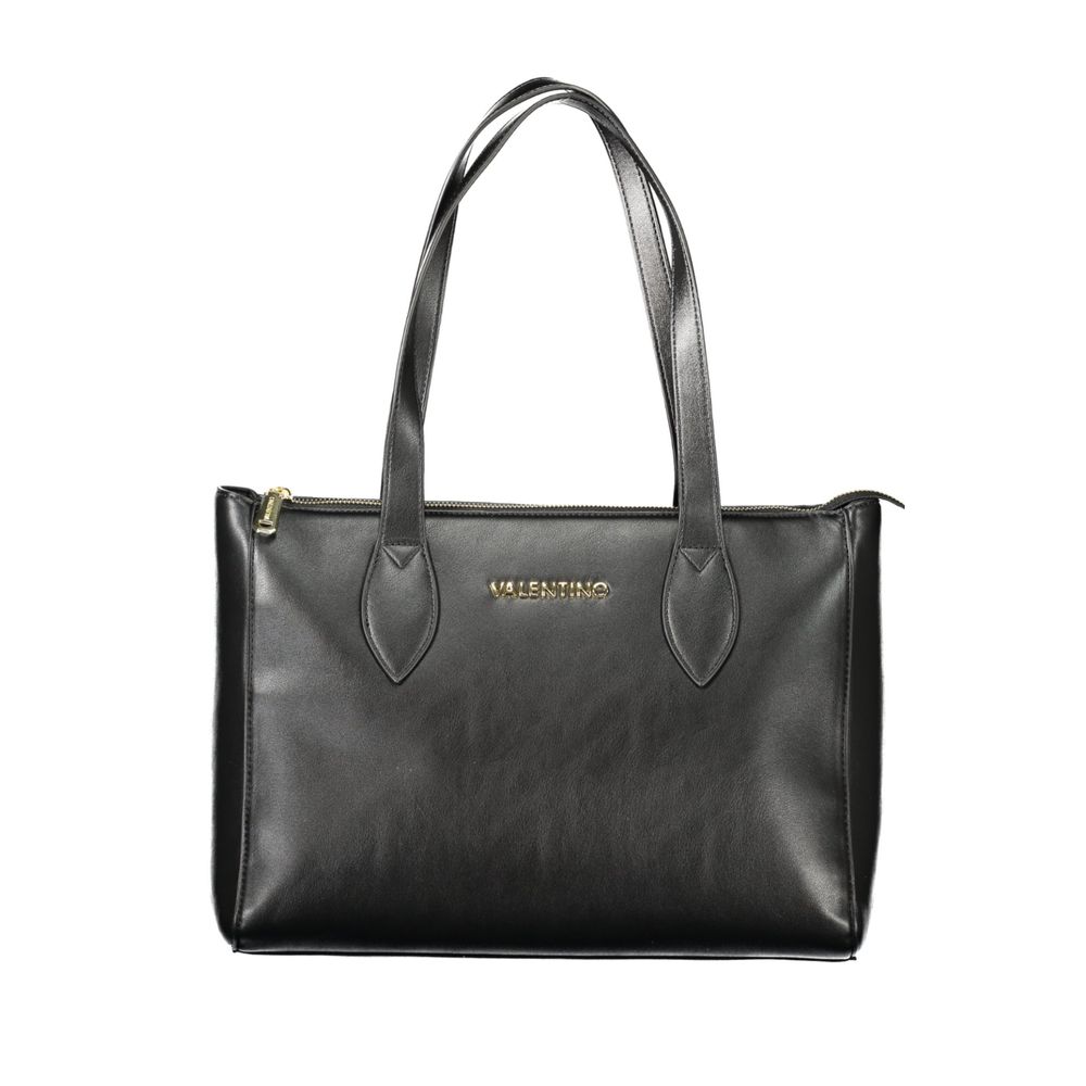 Black Polyethylene Women Handbag