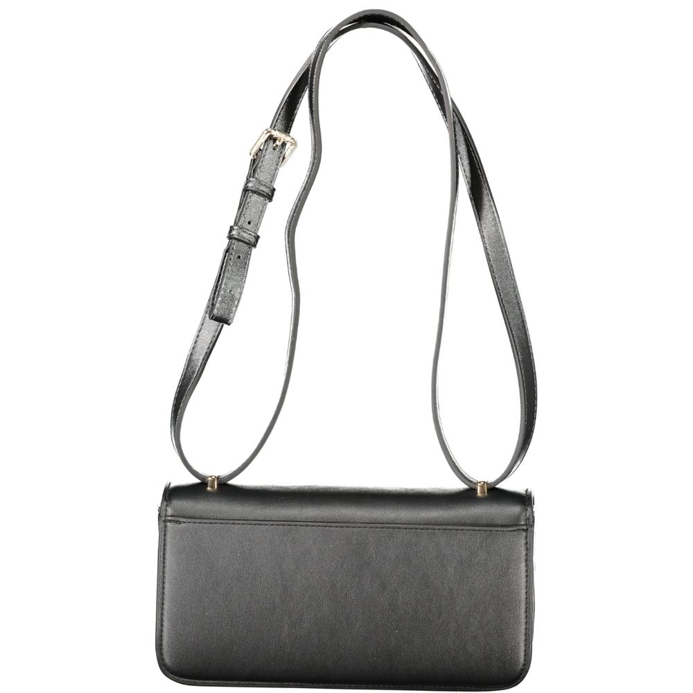 Black Polyethylene Women Handbag