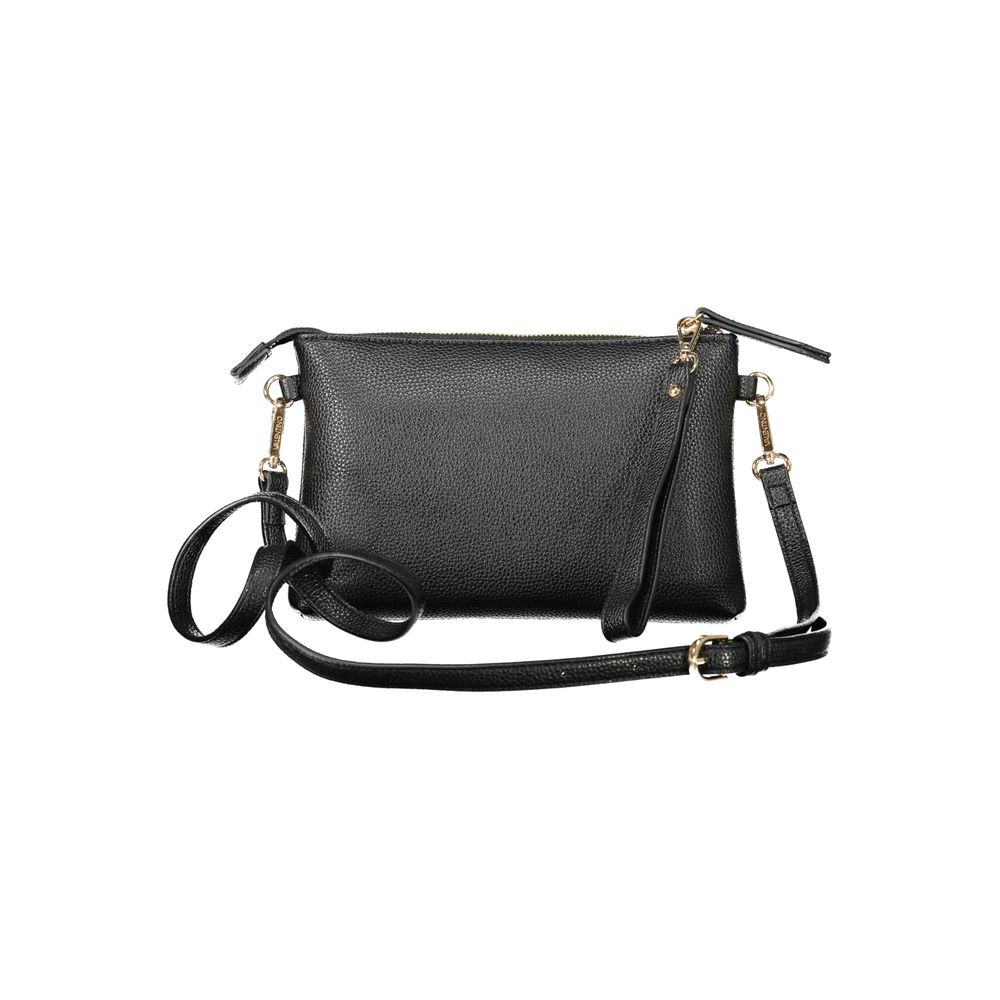 Black Polyethylene Women Handbag