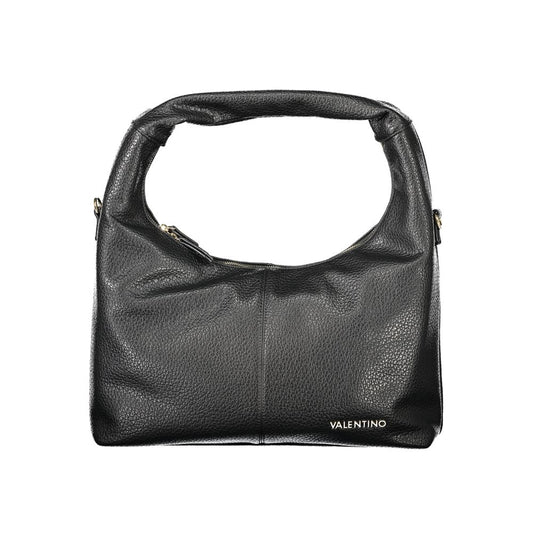 Black Polyethylene Women Handbag