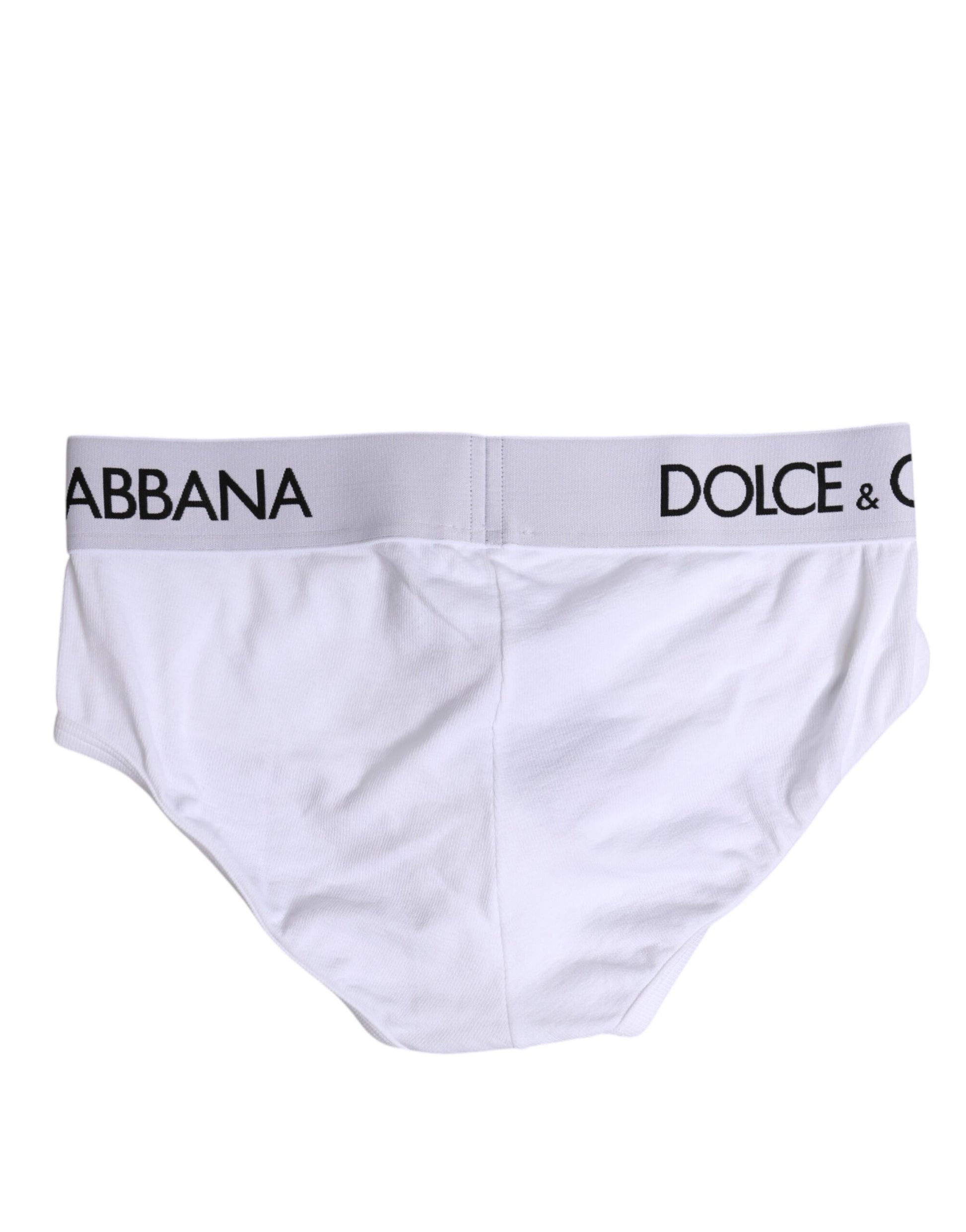 White Cotton Stretch Regular Brief Underwear
