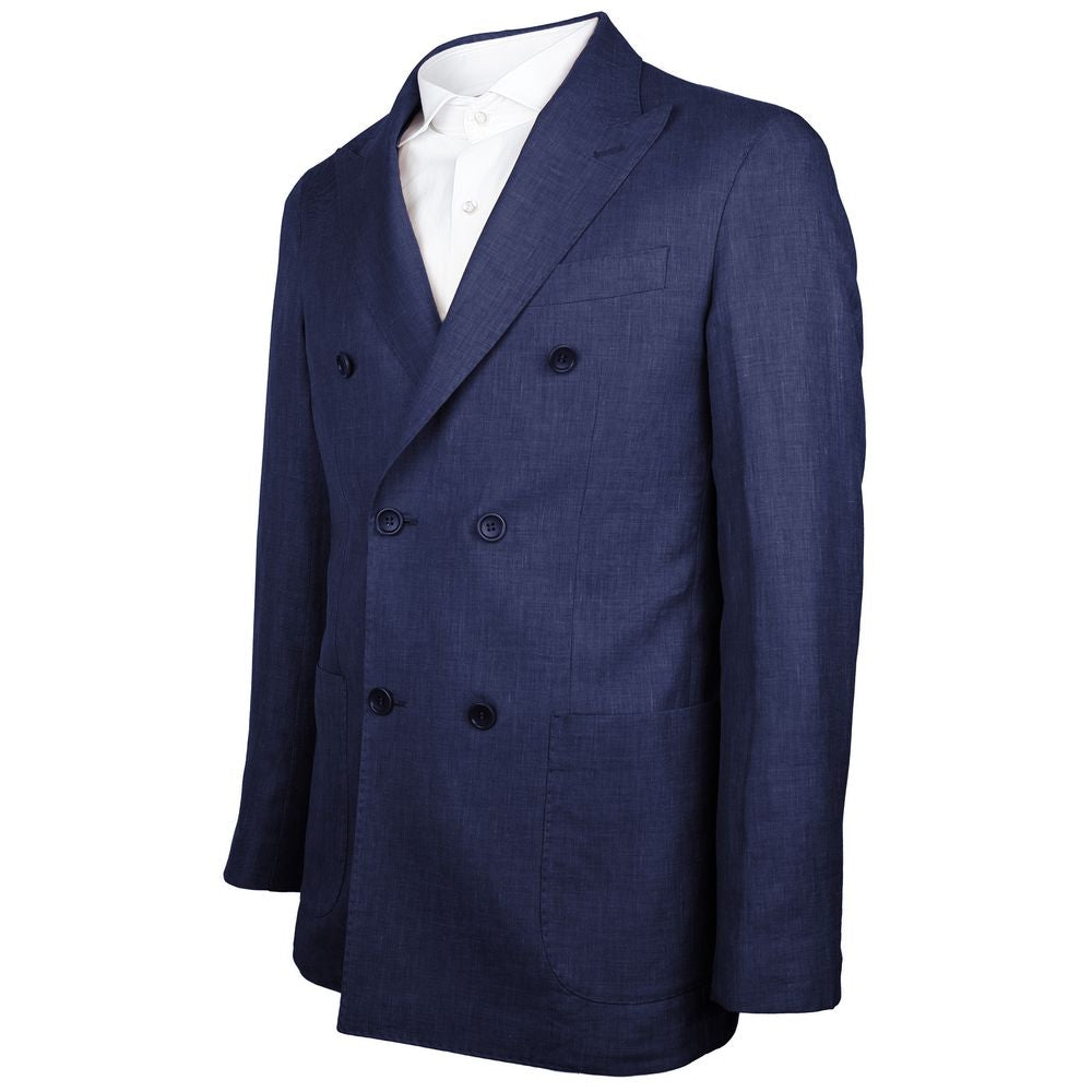 Blue Linen Blazer