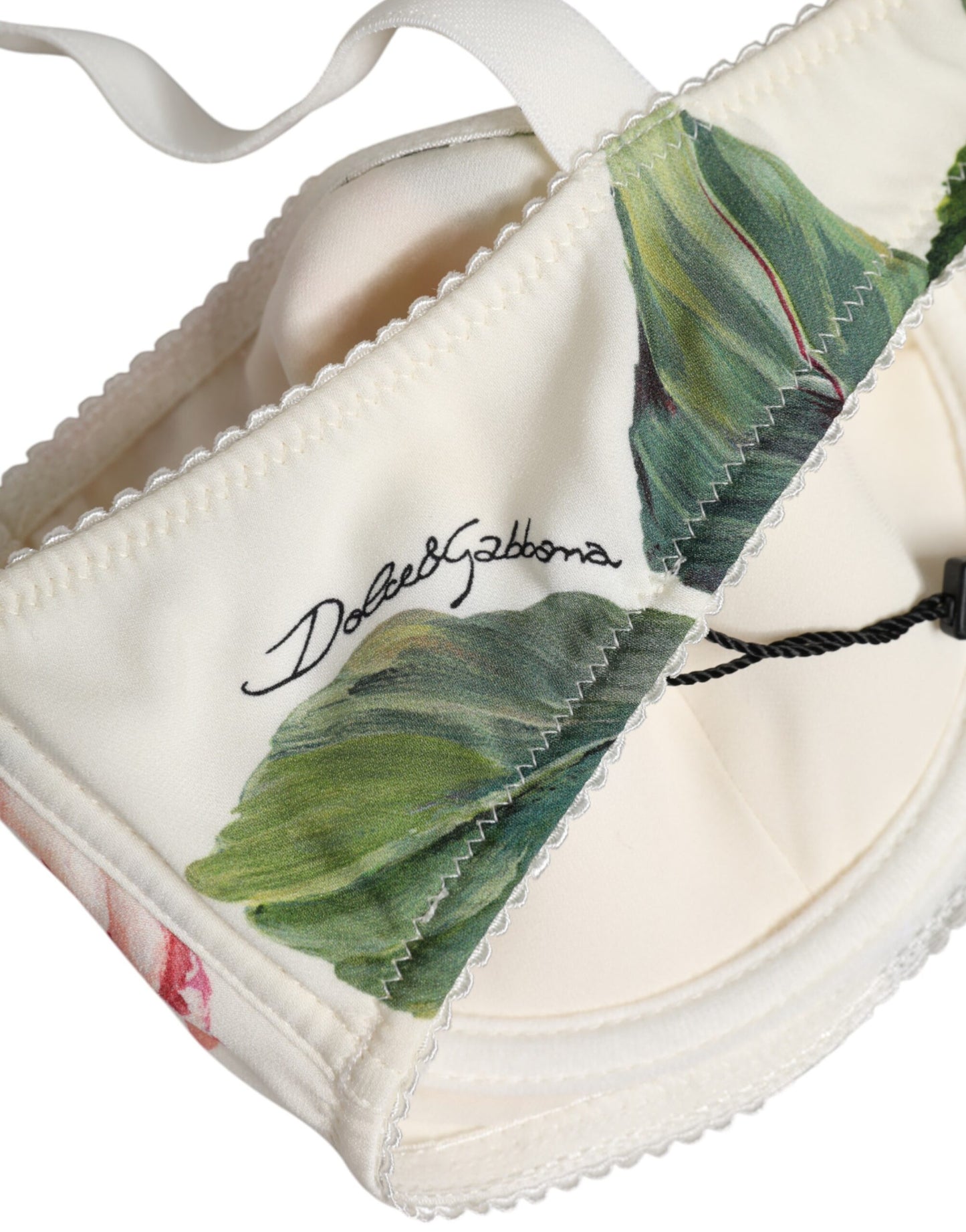 White Floral Balconette Underwired Bra Underwear