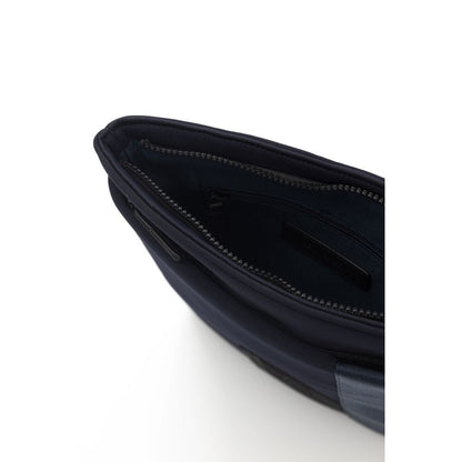 Blaue Umhängetasche aus Polyester für Herren