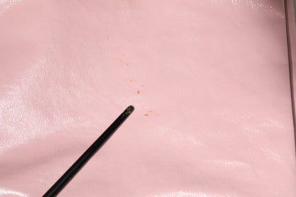 Glossy Pink Cotton Mid Waist Mini Skirt