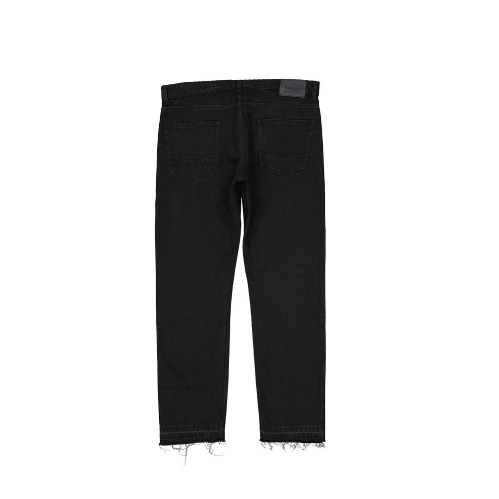 Black Cotton Jeans Denim