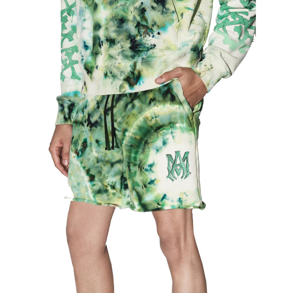 Green Cotton Shorts