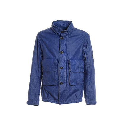 Blue Linen Shell Jacket