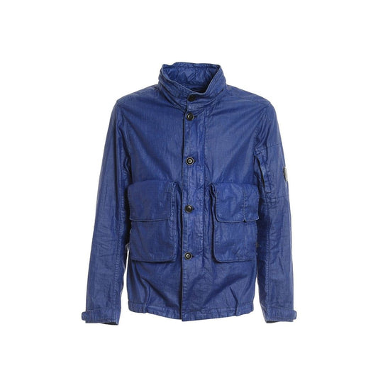 Blue Linen Shell Jacket