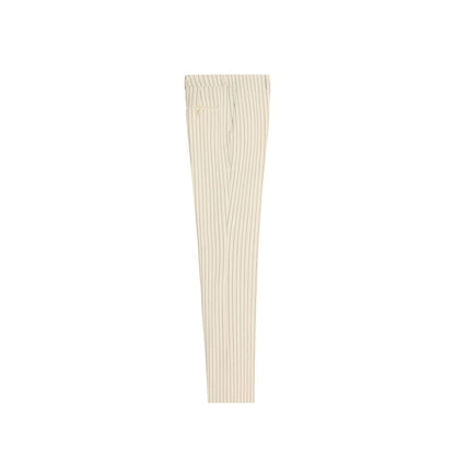 White Wool Flared Pants