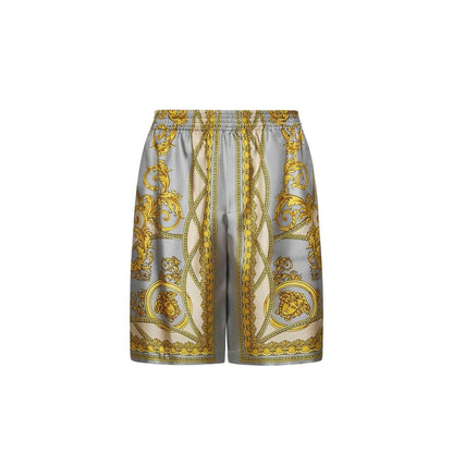 Gray Silk Short And Mini Shorts
