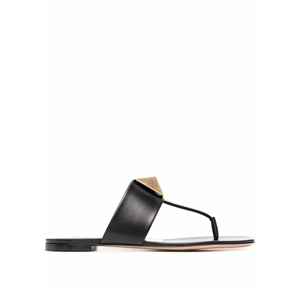Black Leather Sandals