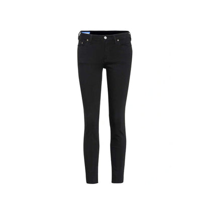 Black Cotton Skinny Jeans